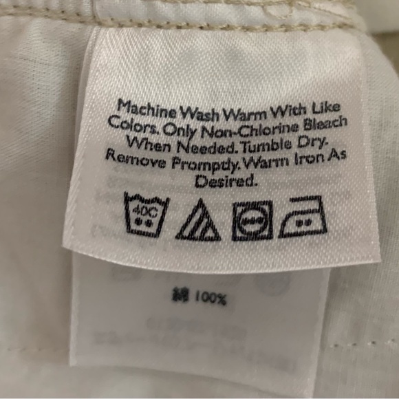 Eddie Bauer Tan Men’s Size 42 Flat Front Shorts-Button Top Closure Zipper - Picture 4 of 5